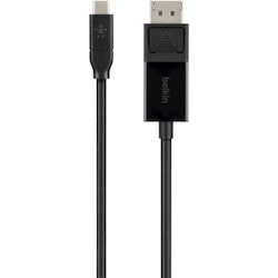 Belkin USB-C to DisplayPort Adapter Cable 4k 60Hz 6 foot - Black