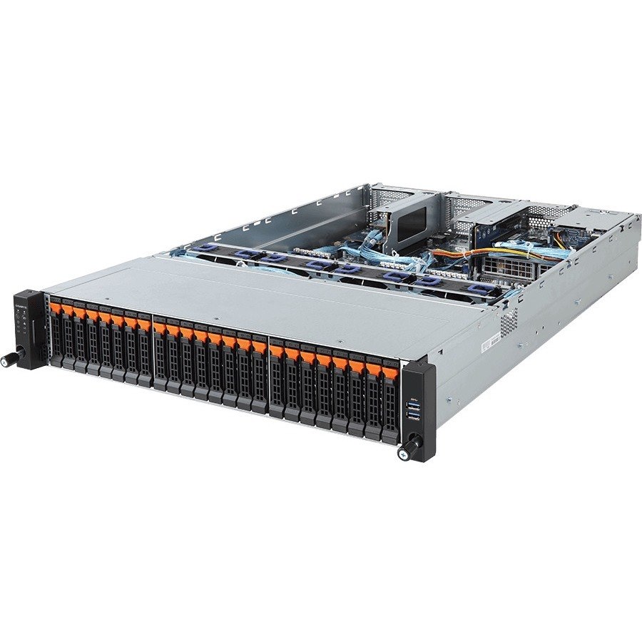 Gigabyte R281-Z92 Barebone System - 2U Rack-mountable - Socket SP3 - 2 x Processor Support