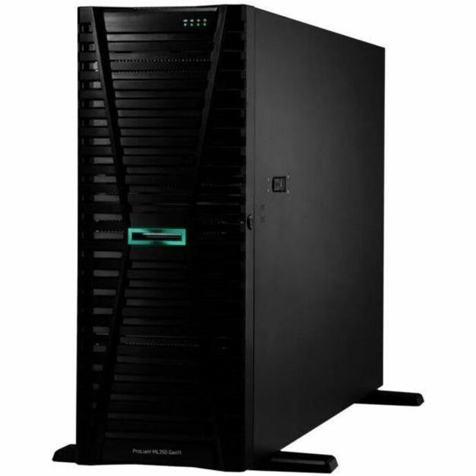 HPE ProLiant ML350 G11 4U Tower Server - 1 x Intel Xeon Silver 4410Y 2 GHz - 64 GB RAM - 960 GB SSD - (2 x 480GB) SSD Configuration - Serial Attached SCSI (SAS), Serial ATA Controller - Smart Choice