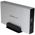 StarTech.com Drive Enclosure SATA/600 - USB 3.0 Type B Host Interface - UASP Support External - Silver