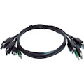 Black Box Secure KVM Cable - Each end (1) USB, (1) or (2) DisplayPort, (1) 3.5mm Audio