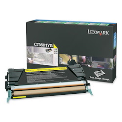 Lexmark Original High Yield Laser Toner Cartridge - Yellow - 1 Each