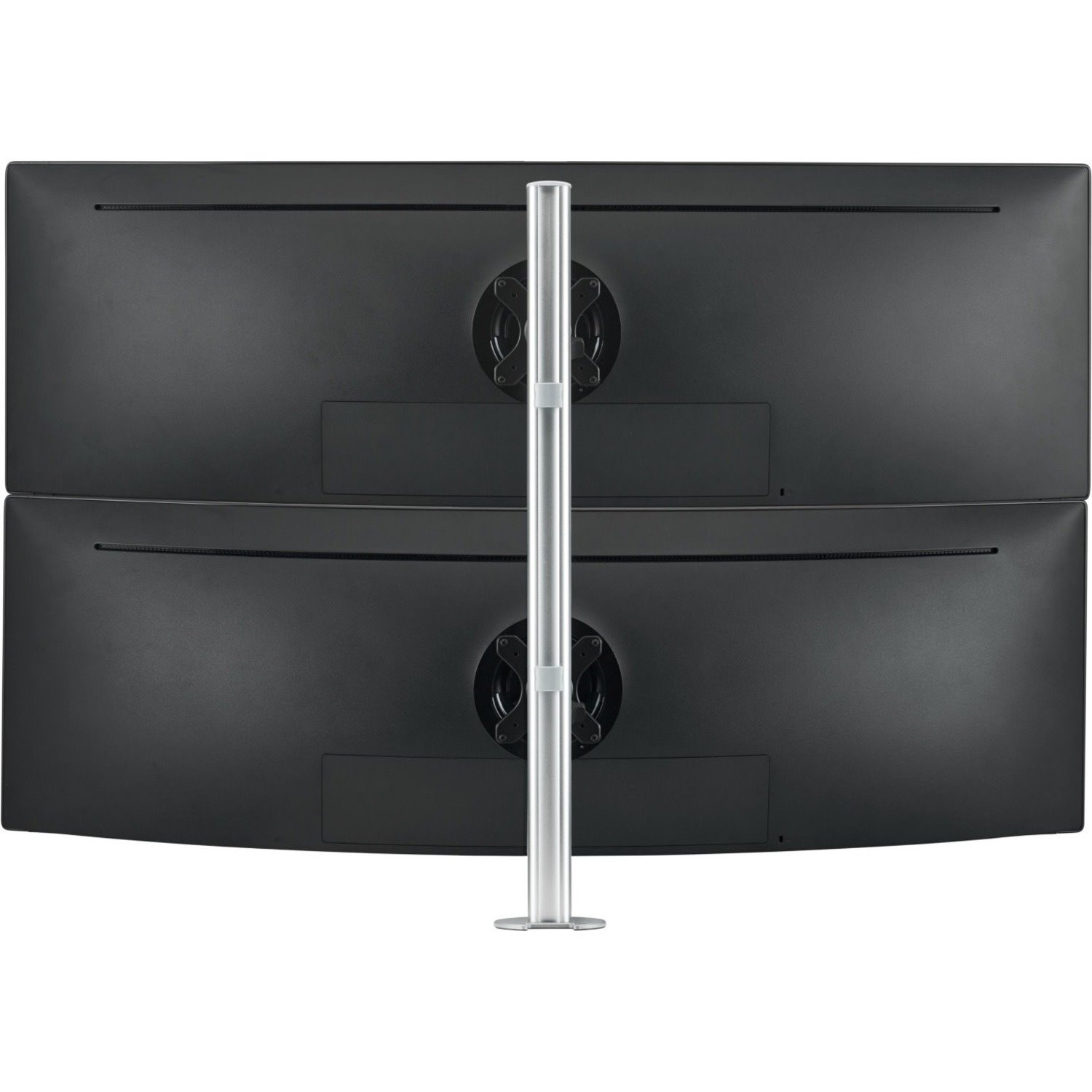 Atdec AWMS-2-LTH75-H-S Desk Mount for Monitor, Curved Screen Display, Flat Panel Display, All-in-One Computer - Silver