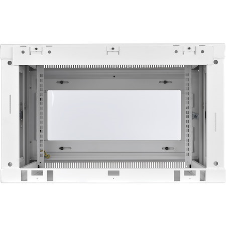 Tripp Lite by Eaton SmartRack 6U Low-Profile Switch-Depth Wall-Mount Mini Rack Enclosure, Clear Acrylic Window, White