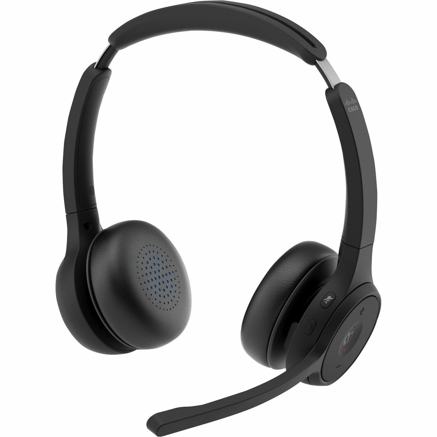 Cisco Wired/Wireless On-ear Stereo Headset - Carbon Black