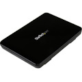 StarTech.com Drive Enclosure SATA/600 - USB 3.1 Micro-B Host Interface - UASP Support External - Black