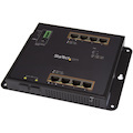 StarTech.com 8-Port PoE+ Gigabit Ethernet Switch plus 2 SFP Connections