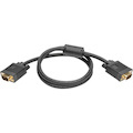 Eaton Tripp Lite Series VGA High-Resolution RGB Coaxial Cable (HD15 M/M), 3 ft. (0.91 m)