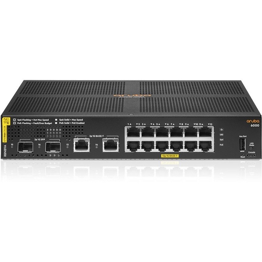 HPE 6000 12G Class4 PoE 2G/2SFP 139W Switch