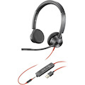 Poly Blackwire 3325 Wired On-ear, Over-the-head Stereo, Mono Headset