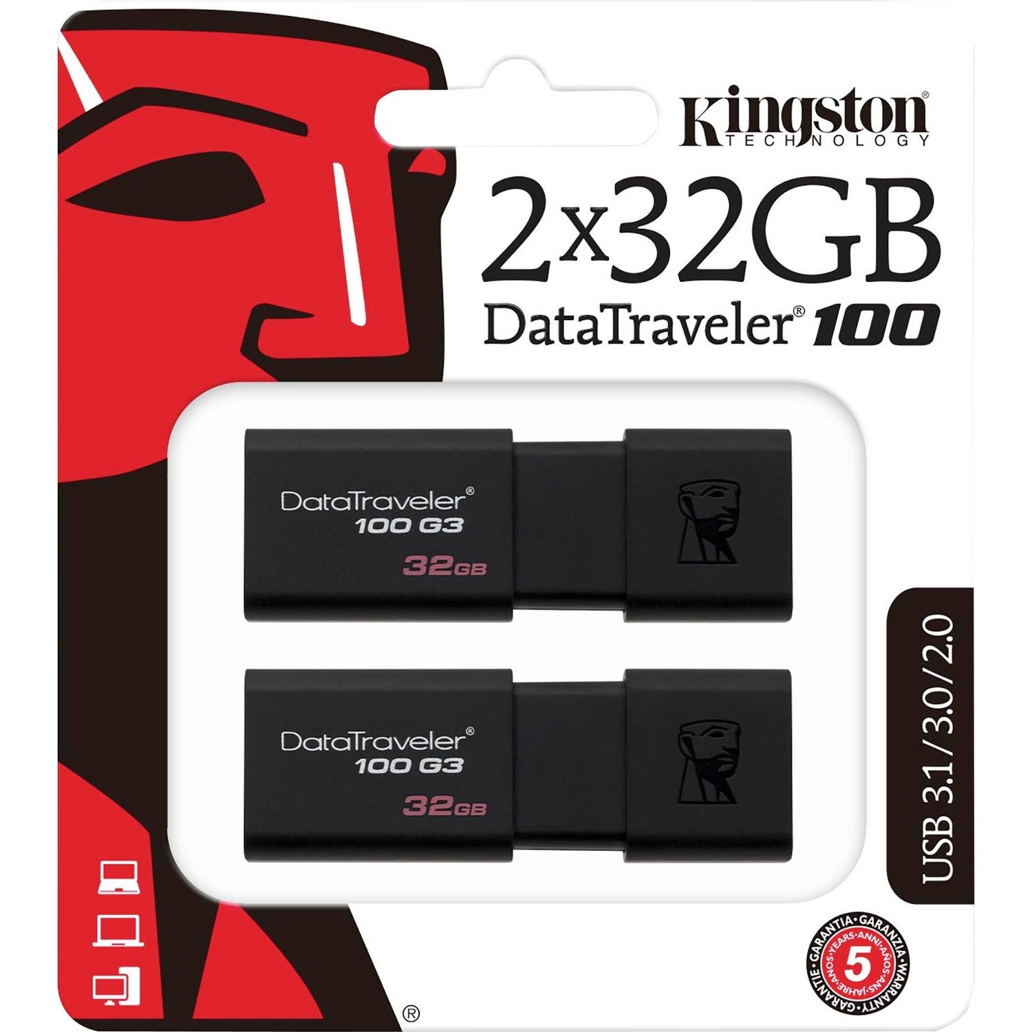 Kingston DataTraveler 100 G3 USB Flash Drive