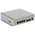 Omnitron Systems OmniConverter Managed Gigabit High Power 60W PoE, 2xSFP, RJ-45, Ethernet Fiber Switch