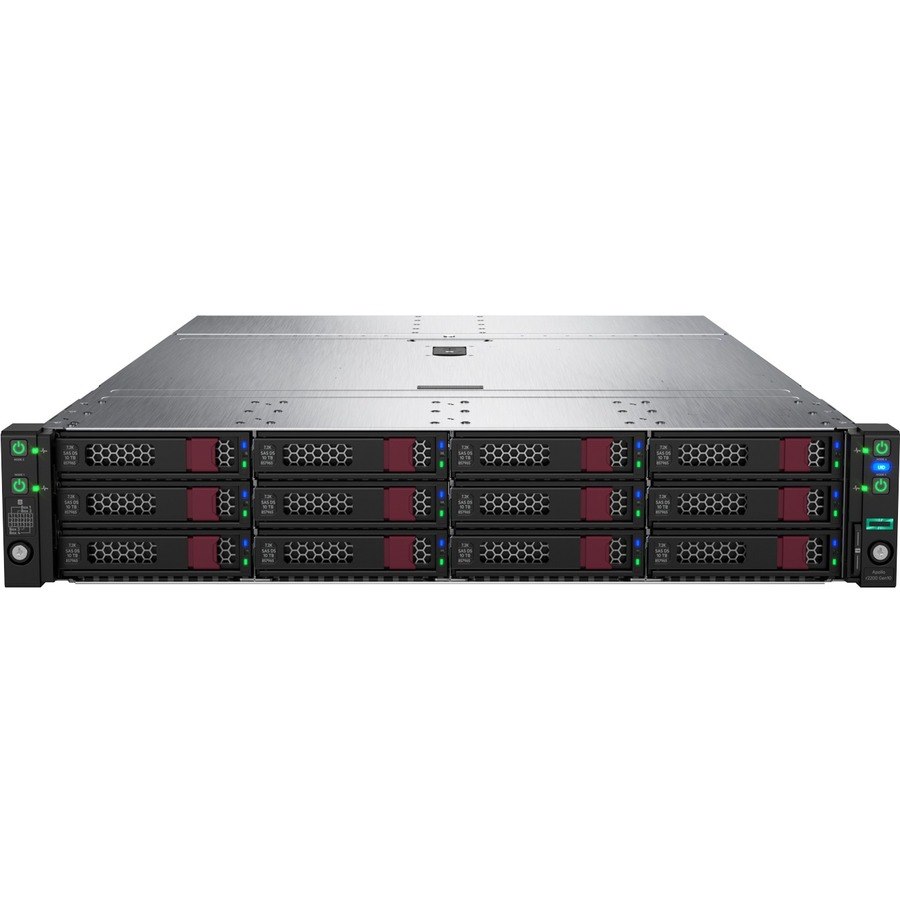 HPE ProLiant DL360 G10 1U Rack Server - 2 x Intel Xeon Gold 6226R 2.90 GHz - 384 GB RAM - 32.48 TB SSD - (10 x 3.2TB, 2 x 240GB) SSD Configuration - Serial ATA Controller