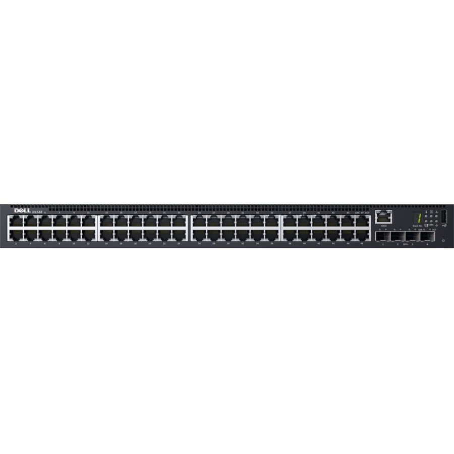 Dell N1500 N1548 48 Ports Manageable Ethernet Switch - Gigabit Ethernet, 10 Gigabit Ethernet - 10/100/1000Base-TX, 10GBase-X