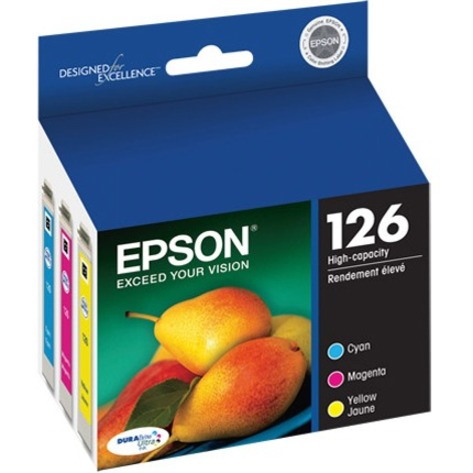 Epson DURABrite Ultra T126520 Original High Yield Inkjet Ink Cartridge - Multi-pack - Cyan, Magenta, Yellow - 2 / Pack