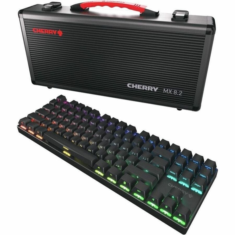 CHERRY MX 8.2 Gaming Keyboard - Wireless Connectivity - USB Type A Interface - RGB LED - English (UK) - Black
