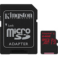 Kingston Canvas React 64 GB Class 10/UHS-I (U3) microSDXC