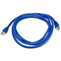 Monoprice 7FT 24AWG Cat6A 500MHz STP Ethernet Bare Copper Network Cable - Blue