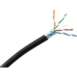 Weltron Cat 6 STP 550 MHz Solid Shielded Plenum CMP Cable - 1000 Feet