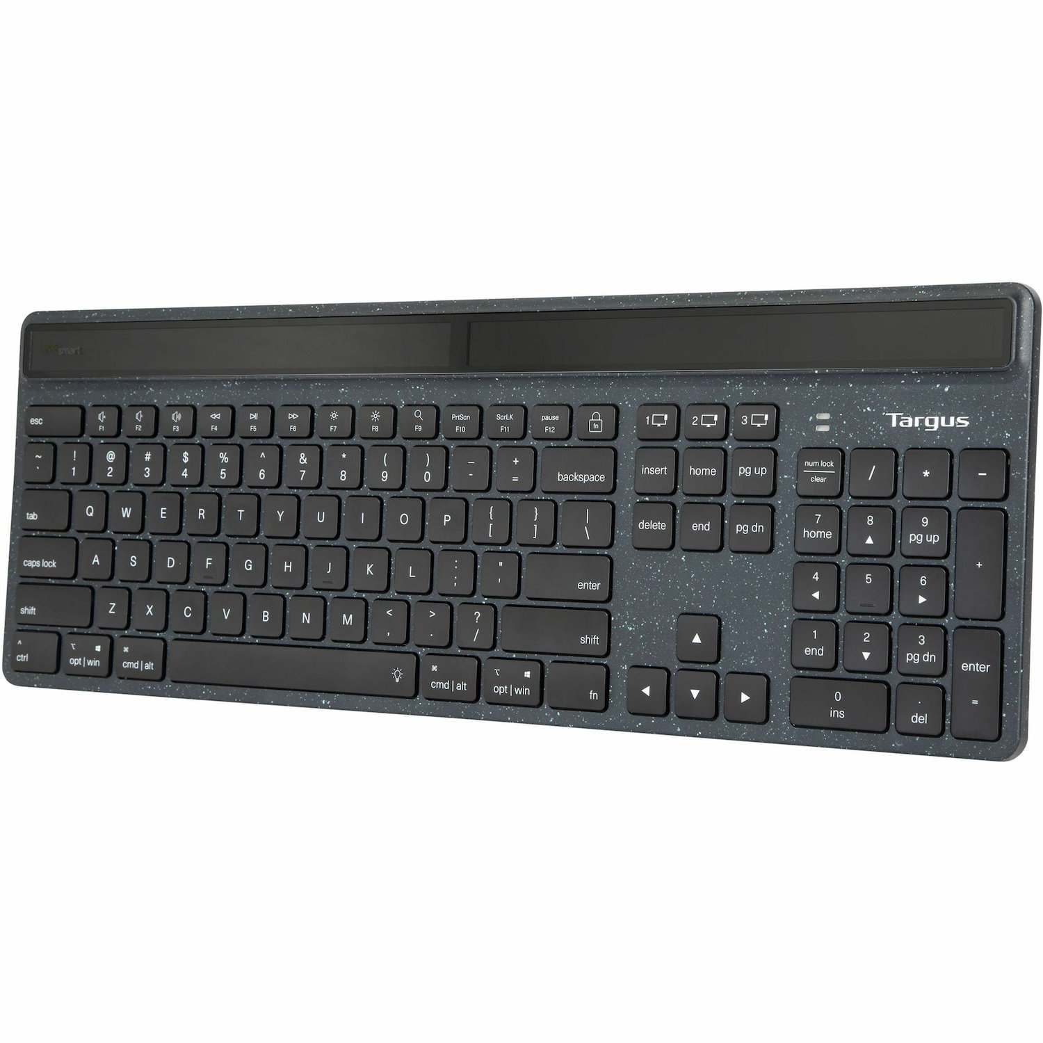 Targus EcoSmart Keyboard - Wireless Connectivity - USB Type C Interface - Spanish - Black