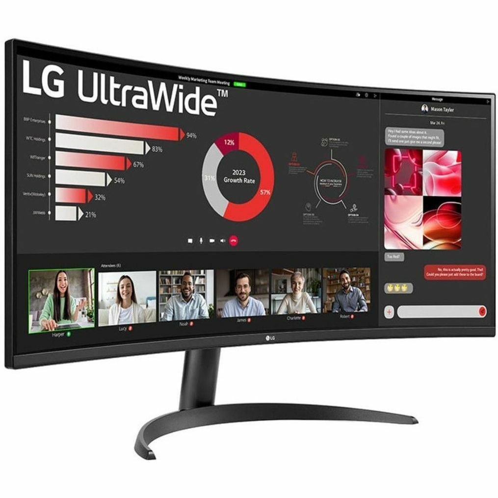 LG Ultrawide 34WR50QK-B 34" Class UWQHD LED Monitor - 21:9