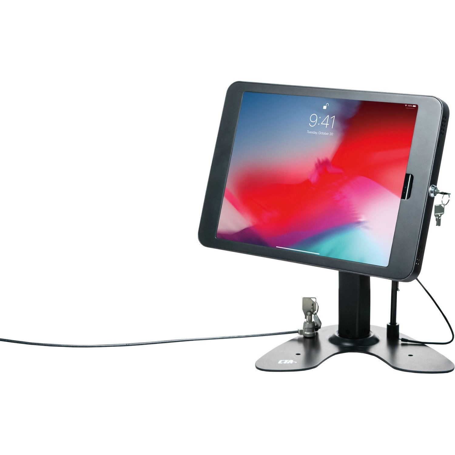 CTA Digital Dual Security Kiosk Stand for 12.9-inch iPad Pro Gen 3, 4 & 5