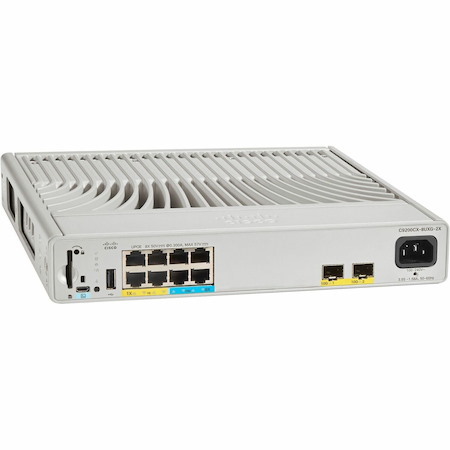 Cisco Catalyst 9200 C9200CX-8UXG-2X 8 Ports Manageable Ethernet Switch - Gigabit Ethernet, 10 Gigabit Ethernet - 10GBase-X, 10/100/1000Base-T