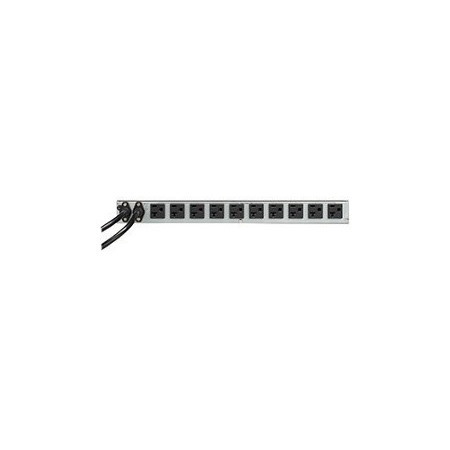 Eaton ATS rack PDU, 1U, (2) 5-20P input, 1.92 kW max, 120 V, 16 A, 6 ft cord, Single-phase, Outlets: (10) 5-20 R