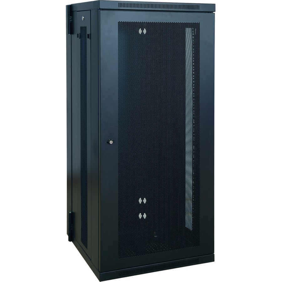 Eaton Tripp Lite Series SmartRack 26U Low-Profile Switch-Depth Wall-Mount Half-Height Rack Enclosure, Hinged Back