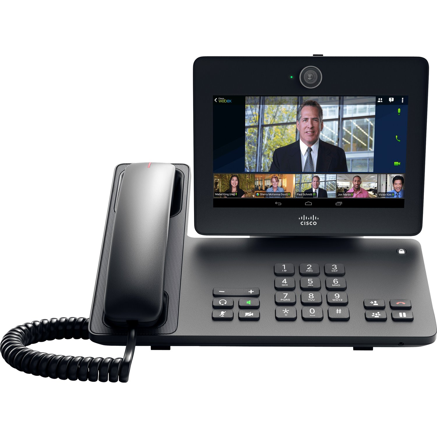 Cisco DX650 IP Phone - Corded/Cordless - Corded/Cordless - Wi-Fi, Bluetooth - Desktop - Smoke