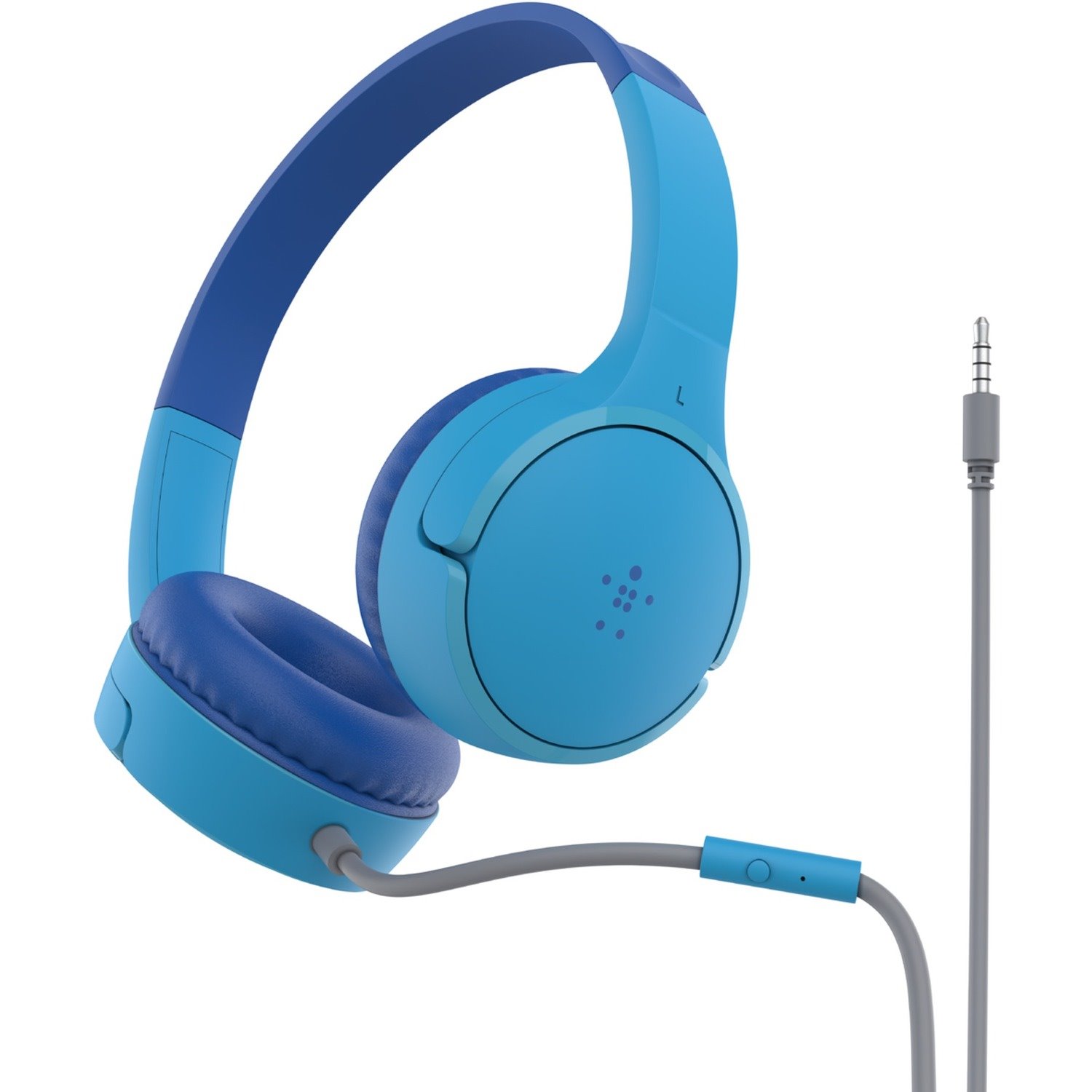 Belkin SOUNDFORM Mini Wired On-ear, Over-the-head Stereo Headset - Blue