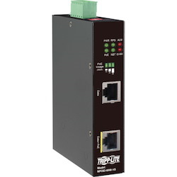 Tripp Lite by Eaton Industrial Gigabit Ethernet PoE injector 60W PoE++ 802.3bt Midspan -40&acirc;"? to +75&acirc;"? IP30 housing Dual 24-57VDC DIN rail 1 Port