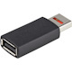 StarTech.com Secure Charging USB Data Blocker Adapter, Male/Female USB-A Data Blocking Charge/Power-Only Charging Adapter for Phone/Tablet