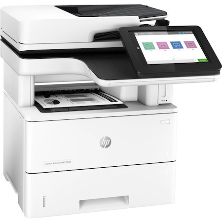HP LaserJet Enterprise M528 M528f Laser Multifunction Printer-Monochrome-Copier/Fax/Scanner-52 ppm Mono Print-1200x1200 dpi Print-Automatic Duplex Print-150000 Pages-650 sheets Input-Color Flatbed Scanner-600 dpi Optical Scan-Apple AirPrint-HP ePrint