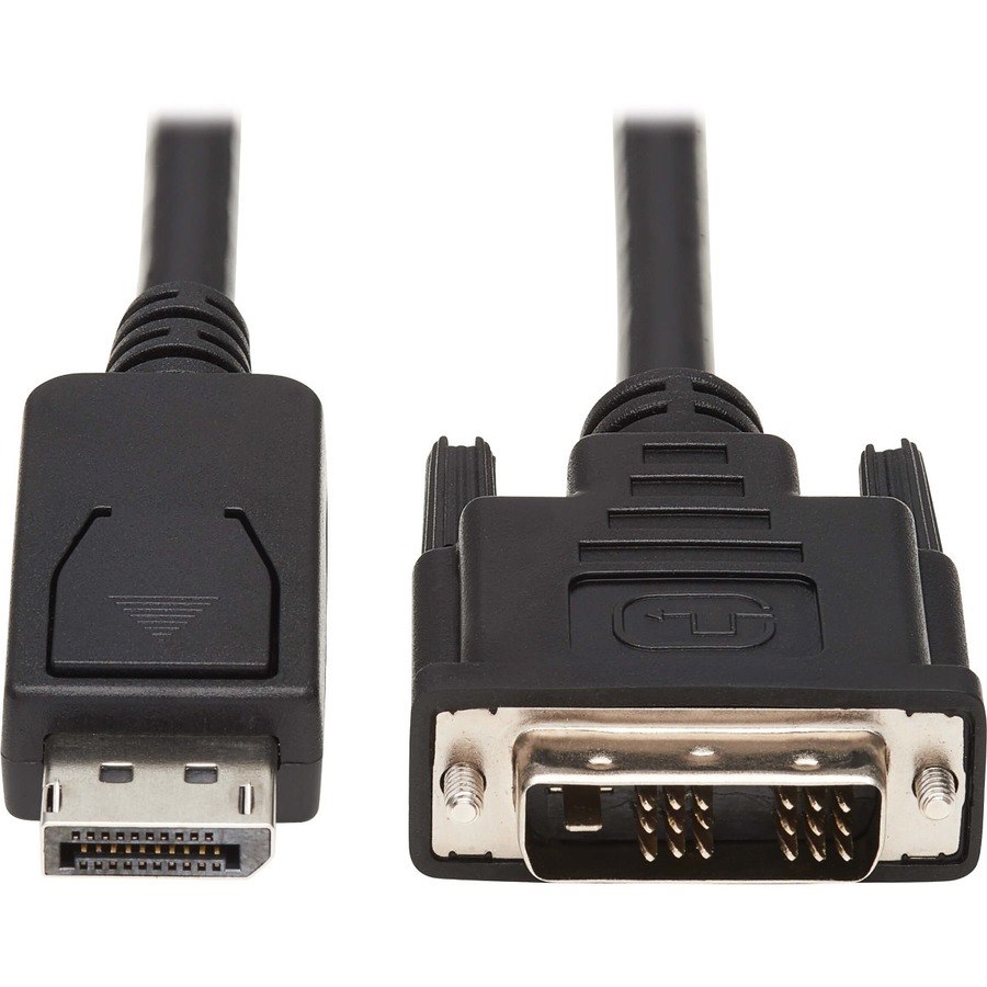 Eaton Tripp Lite Series Safe-IT DisplayPort to DVI Antibacterial Adapter Cable (DP to DVI-D Single Link M/M), 1080p 60 Hz, Black, 6 ft. (1.8 m)