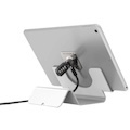 Compulocks Universal Tablet Holder White with Coiled Cable Lock Black