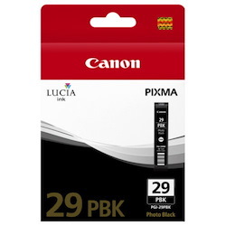 Canon LUCIA PGI-29PBK Original Inkjet Ink Cartridge - Photo Black - 1 Pack