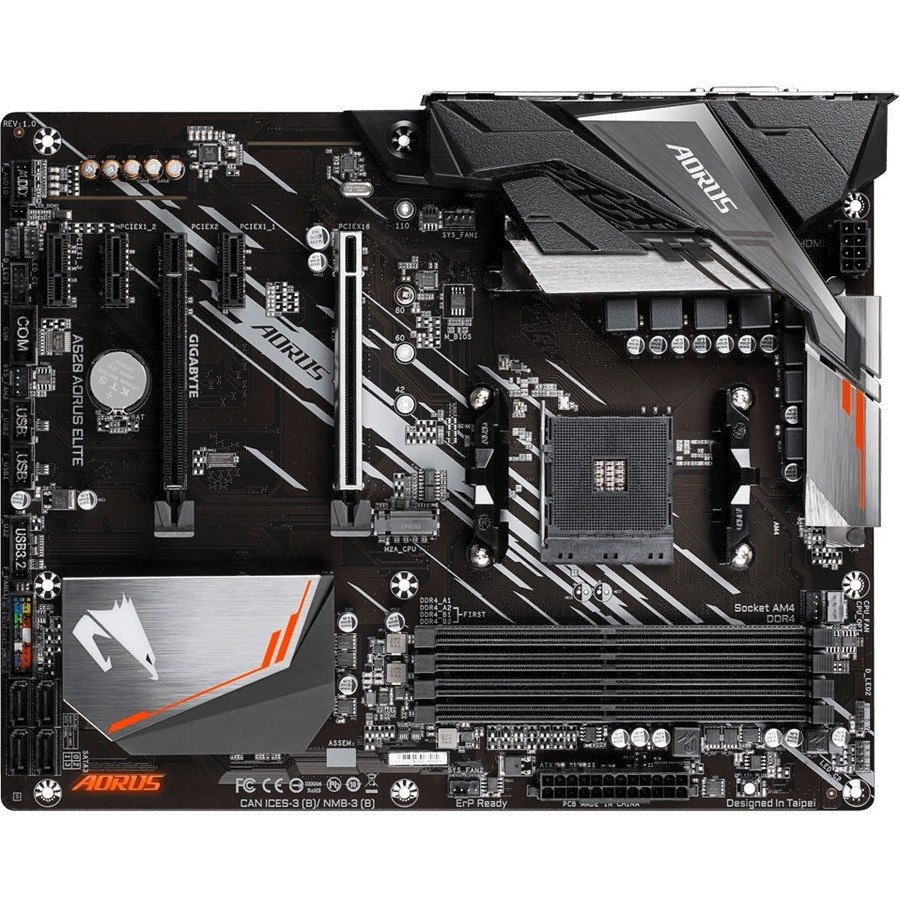 Aorus Ultra Durable A520 AORUS ELITE Desktop Motherboard - AMD A520 Chipset - Socket AM4 - ATX