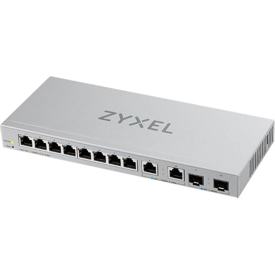 ZYXEL 12-Port Web-Managed Multi-Gigabit Switch with 2-Port 2.5G and 2-Port 10G SFP+