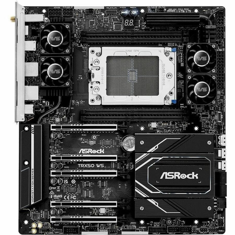 ASRock TRX50 WS Workstation Motherboard - AMD TRX50 Chipset - Socket sTR5 - Extended ATX