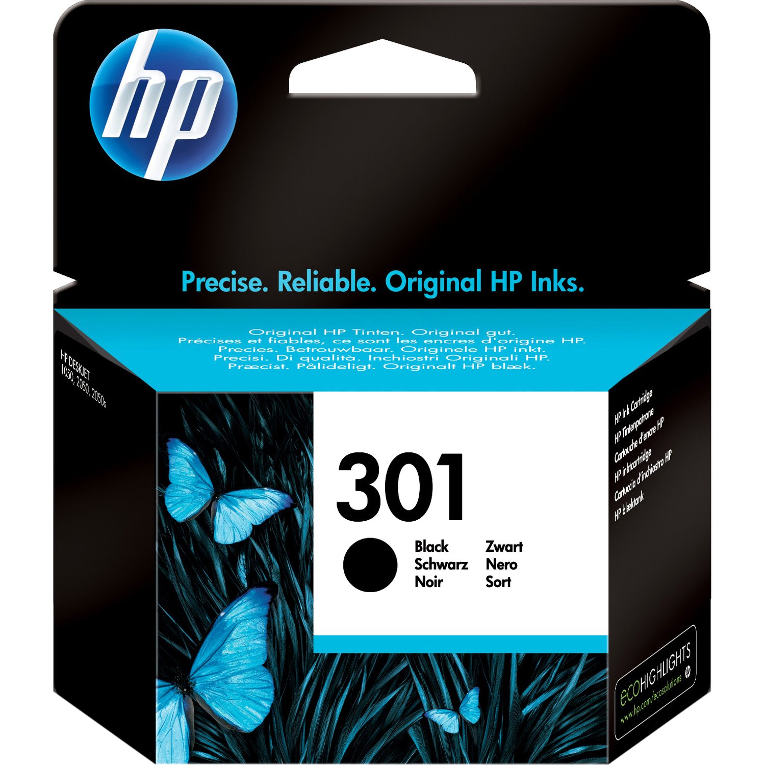 HP 301 Original Inkjet Ink Cartridge - Black - 1 Pack