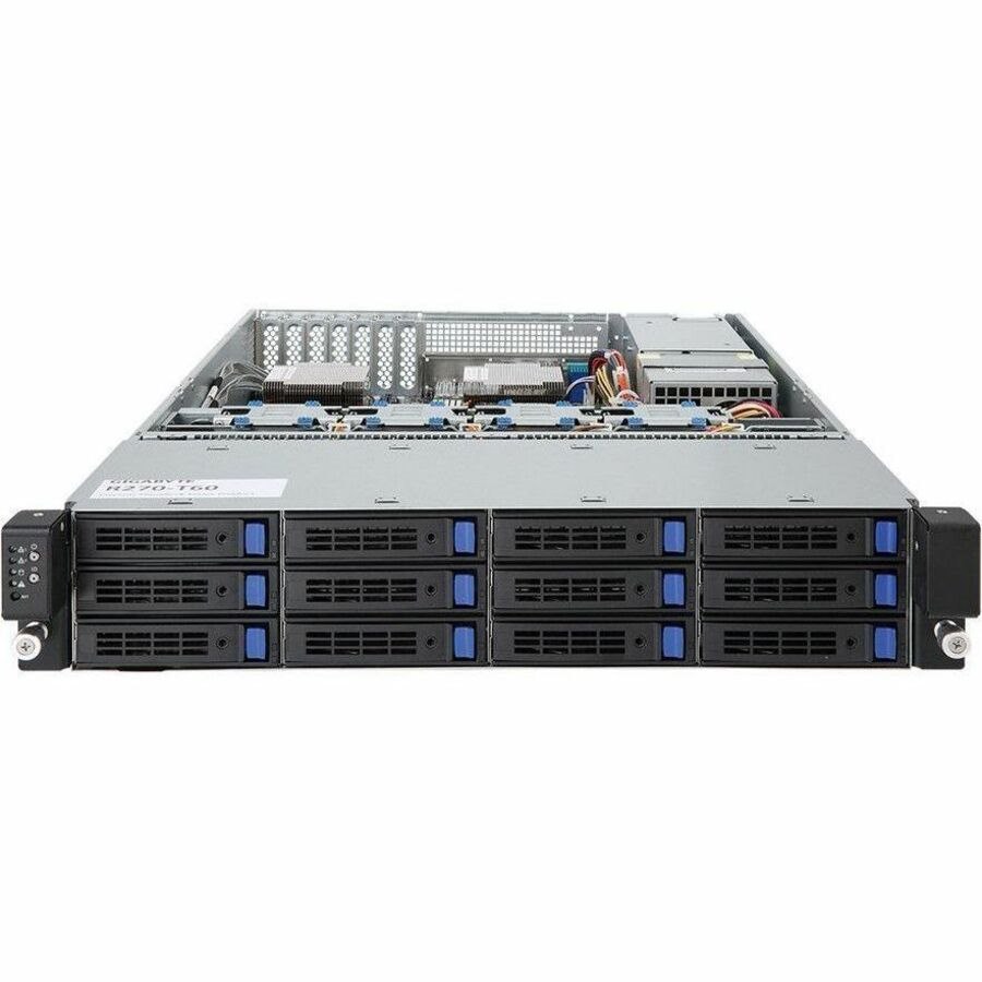 Gigabyte R270-T64 Barebone System - 2U Rack-mountable - Socket BGA-2601 - 2 x Processor Support - 2 x Marvell ThunderX_ST 2 GHz Octatetraconta-core (48 Core)