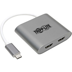 Tripp Lite by Eaton USB C to HDMI Adapter Converter 2-Port Dual USB-C 3.1 4K@30Hz