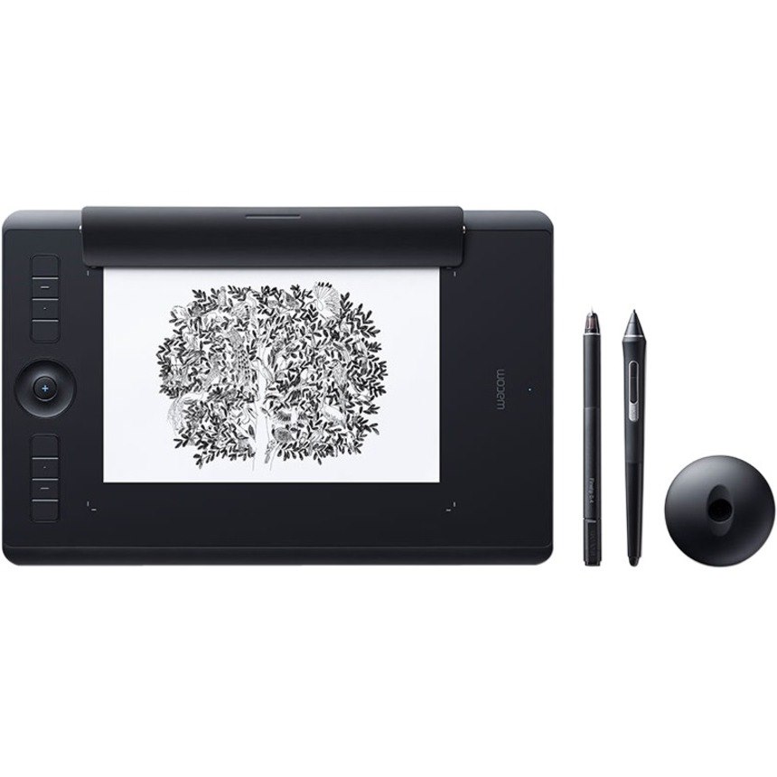 Wacom Intuos Pro PTH-860 Graphics Tablet - 5080 lpi - Touchscreen - Multi-touch Screen - Wired/Wireless - Black