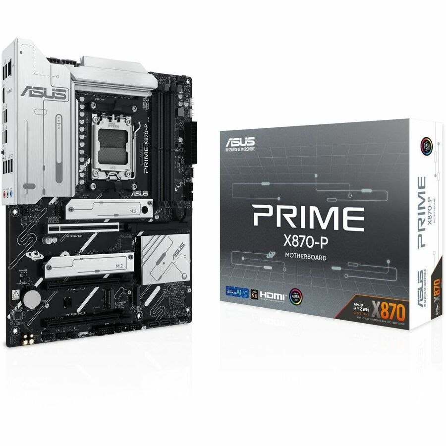 Asus Prime X870-P Desktop Motherboard - AMD X870 Chipset - Socket AM5 - ATX