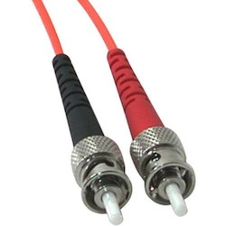 C2G 1m LC-ST 62.5/125 OM1 Duplex Multimode PVC Fiber Optic Cable - Orange