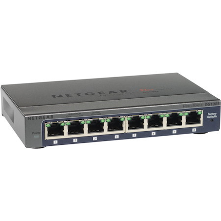 Netgear ProSafe Plus GS108E 8 Ports Ethernet Switch - 10/100/1000Base-T