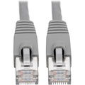 Eaton Tripp Lite Series Cat6a 10G Snagless Shielded STP Ethernet Cable (RJ45 M/M), PoE, Gray, 1 ft. (0.31 m)