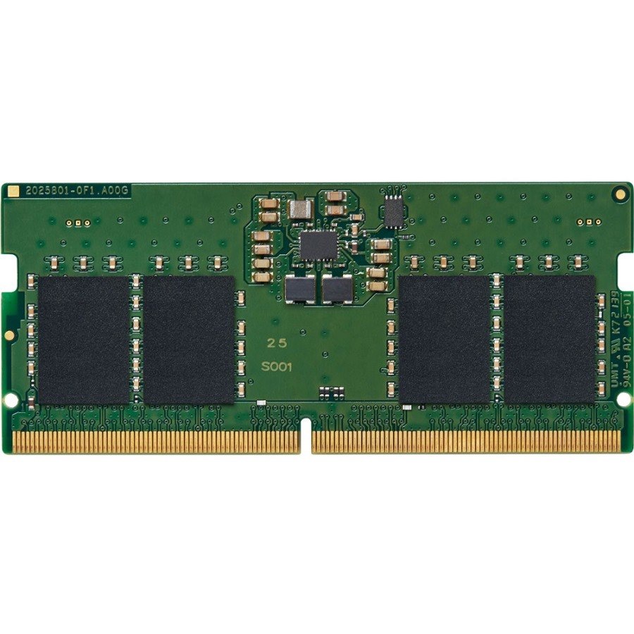 Kingston RAM Module for Notebook - 8 GB - DDR5-5600/PC5-44800 DDR5 SDRAM - 5600 MHz Single-rank Memory - CL46 - 1.10 V