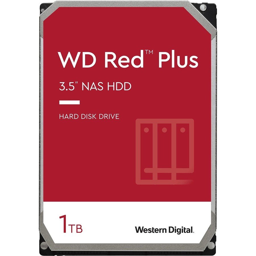 WD Red Plus WD10EFRX 1 TB Hard Drive - 3.5" Internal - SATA (SATA/600)